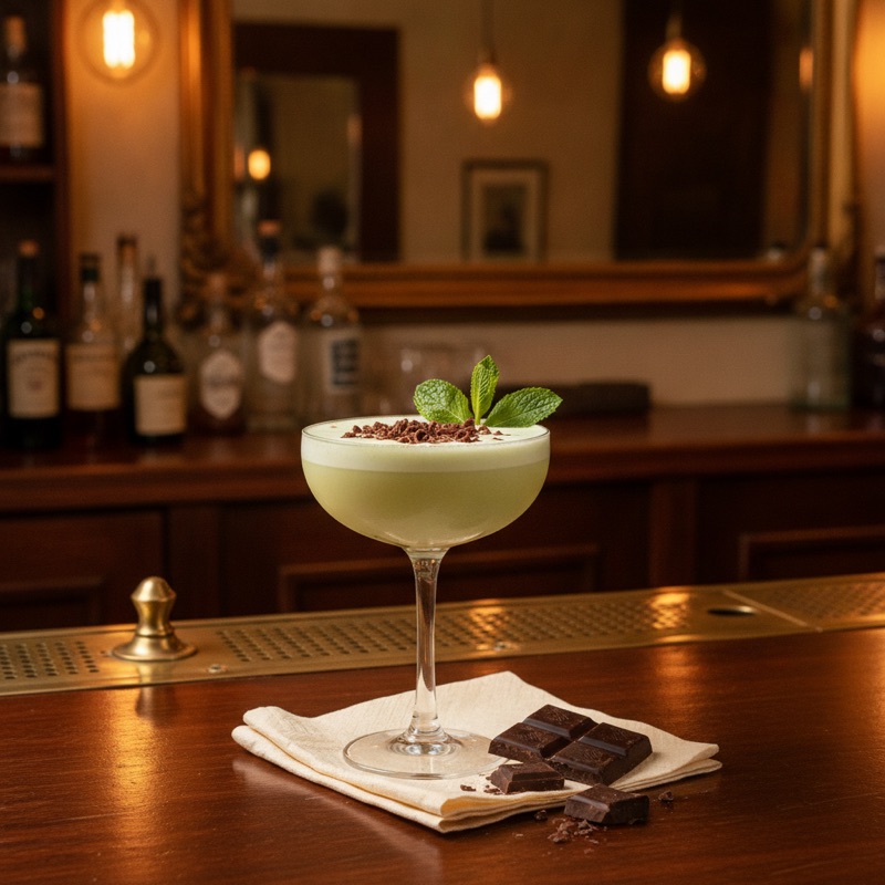 Creme de Menthe Cocktails: Grasshoppers, Stingers and the Green Bottle