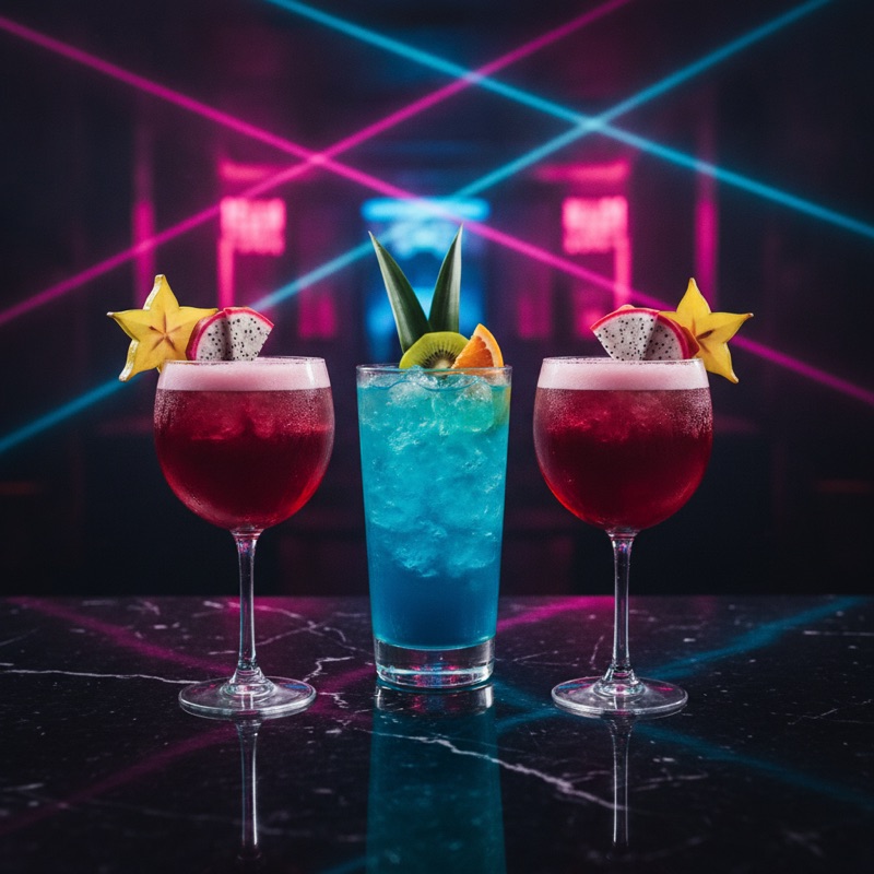 Alizé Drinks: Thug Passion, Alizé and Hpnotiq, and Mixing by Color
