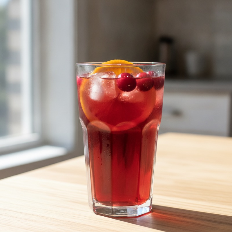 Cranberry Cooler: The Vodka Cocktail and the Mocktail, Side by Side