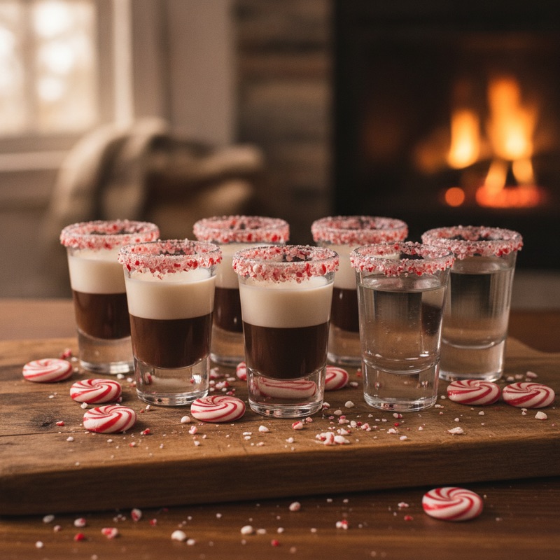 Peppermint Schnapps Shots: Chocolate, Cream, Layered and the 100-Proof Problem