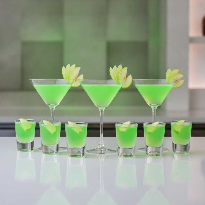 Sour Apple Pucker Drinks: Mixed Drinks, Shots and the Appletini